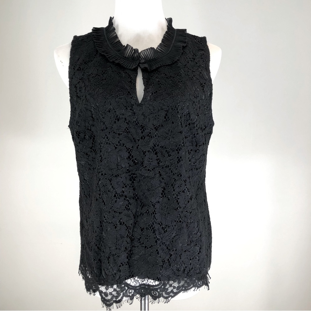 New JCrew black short sleeve top size L